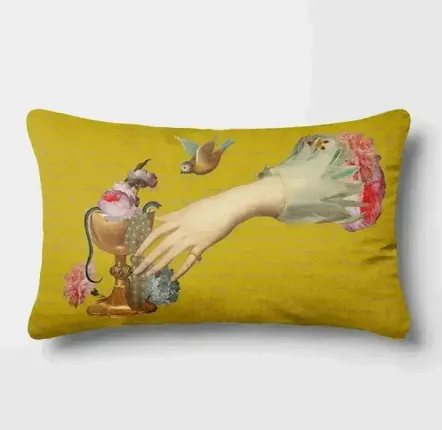 Linge - Rêves Baroques 8 - Housse Coussin Velours 30cm x 50cm - ILARIA.I
