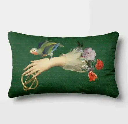 Linge - Rêves Baroques 11 - Housse Coussin Velours 30cm x 50cm - ILARIA.I