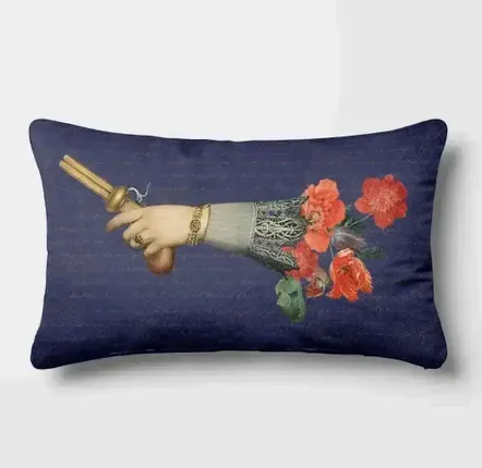 Linge - Rêves Baroques 2 - Housse Coussin Velours 30cm x 50cm - ILARIA.I
