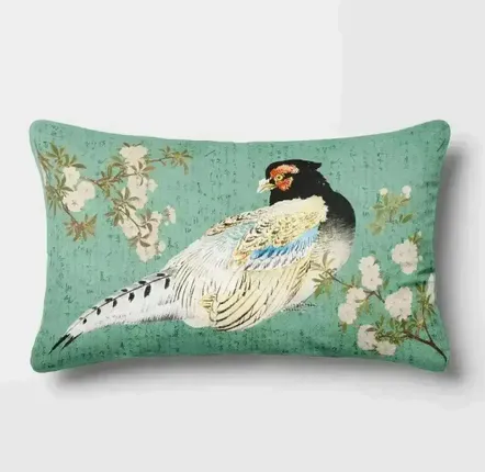 Linge - Splendeurs d'Edo 8 - Housse Coussin Velours 30cm x 50cm - ILARIA.I