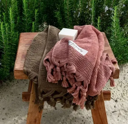 Accessoires à poser - Serviette de bain en éponge ULYSSE3 100x180 cm - ILARIA.I