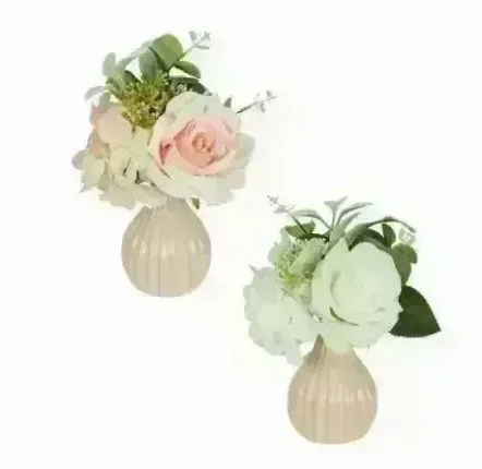Floral decoration - Artificial Rose & Hydrangea Arrangement - ILARIA.I