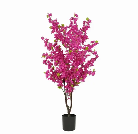 Décorations florales - Bougainvillier artificiel 1400 fleurs en pot noir - ILARIA.I