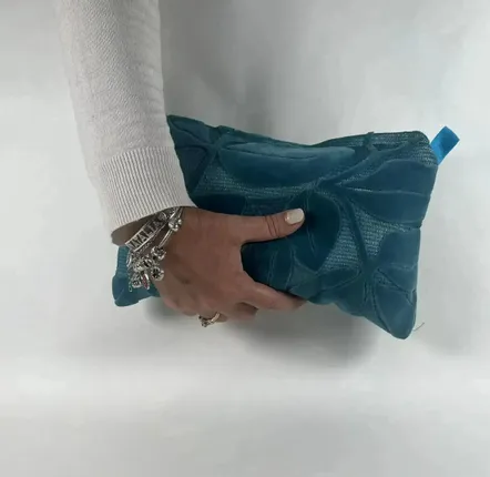 Clutches - Serving plate - Pochette natura blu - ILARIA.I