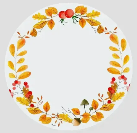 Table mat - Bottle coaster - Girofiori Sottobottiglia Rotondo - #08 - ILARIA.I