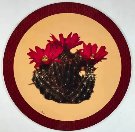 Table mat - Coasters - Cactus Sottobicchiere Rotondo - #05 - ILARIA.I