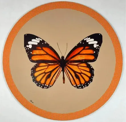 Table mat - Coasters - Farfalla 2.0 Sottobicchiere Rotondo - #02 - ILARIA.I
