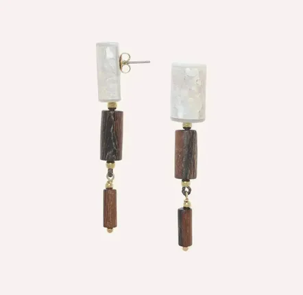 Bijoux - Boucles d'oreilles poussoir 3 éléments gradués - Okawa - ILARIA.I
