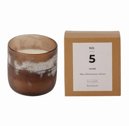 Cloisons - NO. 5 - Sea Salt Bougie parfumée, Marron, Cire naturelle - ILARIA 2.0