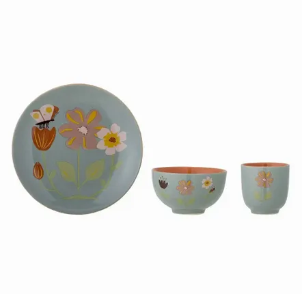 Accessoires à poser - Meadow Ensemble de vaisselle, Blue, Grès - ILARIA 2.0