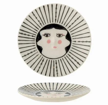 Accessoires à poser - Carolin Assiette, Noir, Grès - ILARIA 2.0