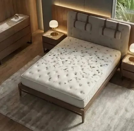 Literie pour hôtels - Matelas hybride en latex naturel avec ressorts ensachés indépendants 7 zones 160x200 - ILARIA.I
