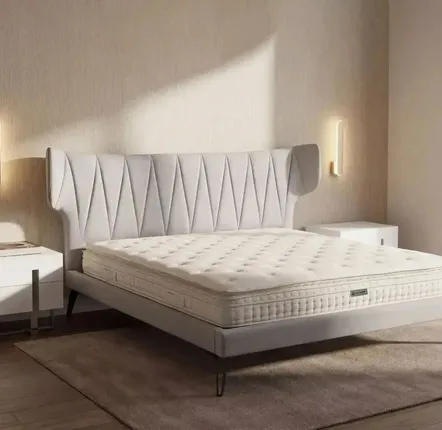 Literie pour hôtels - Matelas hybride en latex naturel avec mini ressorts et ressorts ensachés 7 zones 160x200 - ILARIA.I