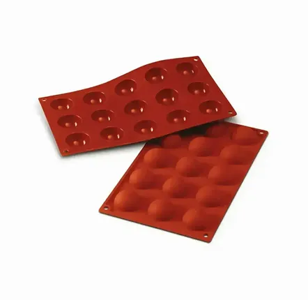 Couverts & ustensiles de cuisine - SF 005 HALF-SPHERES - MOULE EN SILICONE ø40 H 20 MM - ILARIA.I