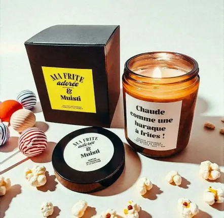 Objets de décoration - Bougie Muisti & Ma Frite Adorée - Chaude comme une baraque à frites – 160g - ILARIA.I