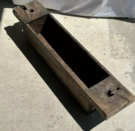 Coffrets et boîtes - Ancien coffre traditionnel en teck asiatique pour la conservation du riz - M.A. SALGUEIRO