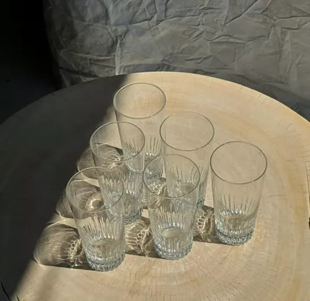 Verres - 6 grands verres à orangeade en verre - M.A. SALGUEIRO