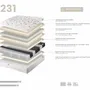 Hotel bedding - Hybrid mattress with natural latex and independent 7-zone pocket springs 160x200 - ILARIA.I