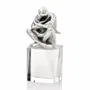 Design objects - Sculpture with silver on crystal base "Motherhood" - ASIATIDES