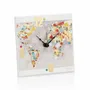 Design objects - Clock Miro-silver "Globe "with gold foil - ASIATIDES