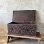 Caskets and boxes - Ancien petit coffre en bois sculpté indonésien - LES NOUVELLES GAMBETTES TEST 29/04