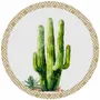 Sets de table - Sets de table - piante grasse sottopiatto rotondo - #05 - MARYNE GUYOT CRÉATIONS