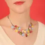 Jewelry - PRETTY PRETTY SILVER MULTI COLOR NECKLACE - ILARIA.I