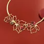 Jewelry - Rose gold hibiscus necklace - ILARIA.I