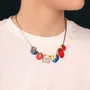 Jewelry - DELICE SILVER MULTI-COLOR NECKLACE - ILARIA.I