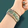 Bijoux - BRACELET SOLEDAD COULEUR DORE VERT - ILARIA.I