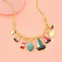 Jewelry - HORIZON NECKLACE GOLD COLOR MULTI - ILARIA.I
