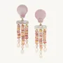Jewelry - 3 rows XL post earrings - Spiaggia Rosa - ILARIA.I