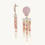 Jewelry - 3 rows XL post earrings - Spiaggia Rosa - ILARIA.I