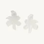 Jewelry - Flower XL post earrings with 5 petals - Lis Blanc - ILARIA.I