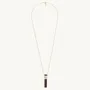 Jewelry - Long necklace with wood & shell tube - Okawa - ILARIA.I