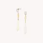 Jewelry - Post earrings with citrine & Terebra punctatostriata - Alona - ILARIA.I