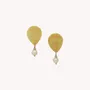 Jewelry - Small post earrings with FWP dangle - Alona - ILARIA.I