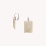 Bijoux - Boucles d'oreilles dormeuses rectangle os - Milos - ILARIA.I