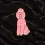 Decorative frescoes - Pin Poodle pink - ILARIA.I