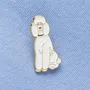 Decorative frescoes - Pin Poodle white - ILARIA.I