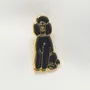 Decorative frescoes - Pin Poodle black - ILARIA.I