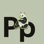 Decorative frescoes - Pin Panda with bamboo - ILARIA.I
