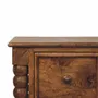 Night tables - Artisan Furniture Solid Wood Barley Twist 2-Drawer Bedside - ILARIA.I