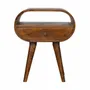 Night tables - Artisan Furniture Solid Wood Chestnut 1 Drawer Nightstand - ASIATIDES
