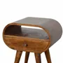 Night tables - Artisan Furniture Solid Wood Chestnut 1 Drawer Nightstand - ASIATIDES