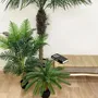Décorations florales - Palmier artificiel 22 feuilles en pot plastique noir - ILARIA.I