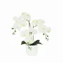 Décorations florales - Orchidée “toucher naturel” en pot blanc - ILARIA.I