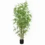 Floral decoration - Artificial bamboo, 6 trunks, black pot - ILARIA.I