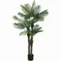 Décorations florales - Palmier artificiel 24 feuilles en pot plastique noir - ILARIA.I