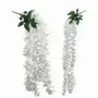 Floral decoration - Artificial flower trail – White – 2 assorted models - ILARIA.I